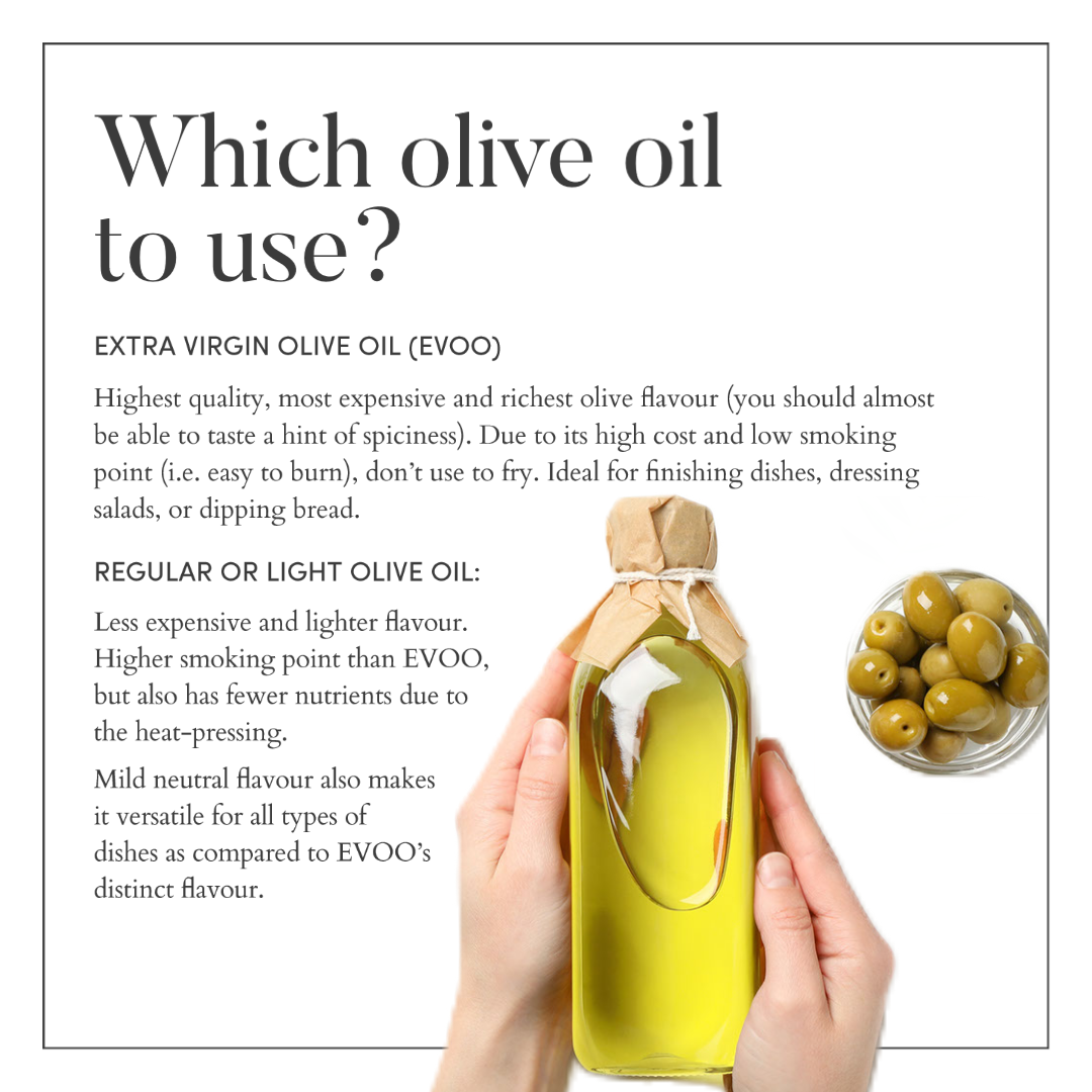 Difference Between Olive Oil and Extra Virgin Olive Oil (EVOO)