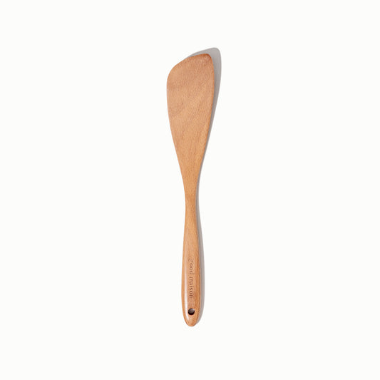 Solid Beech Wood Angled Spatula