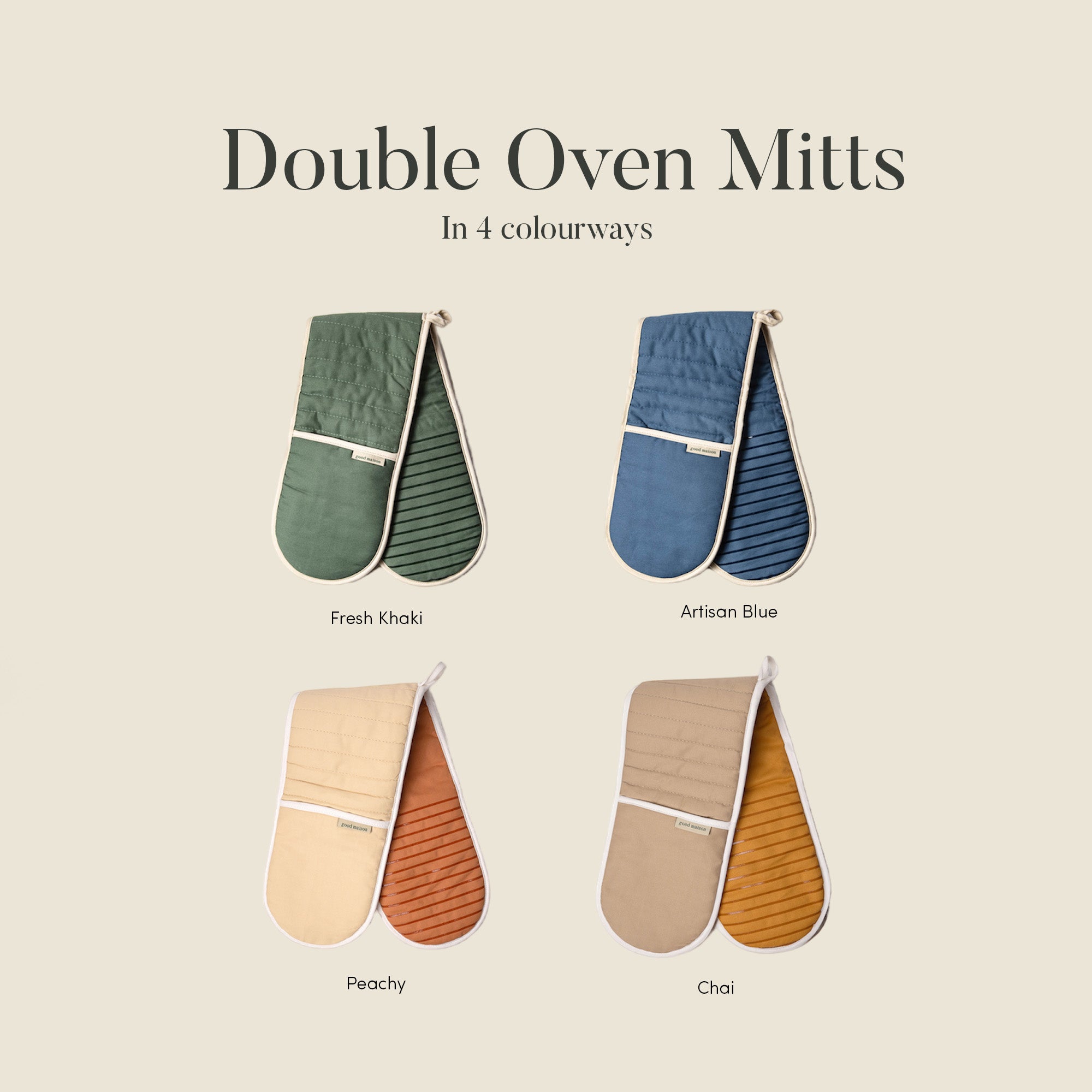 Double Oven Mitts – Good Maison
