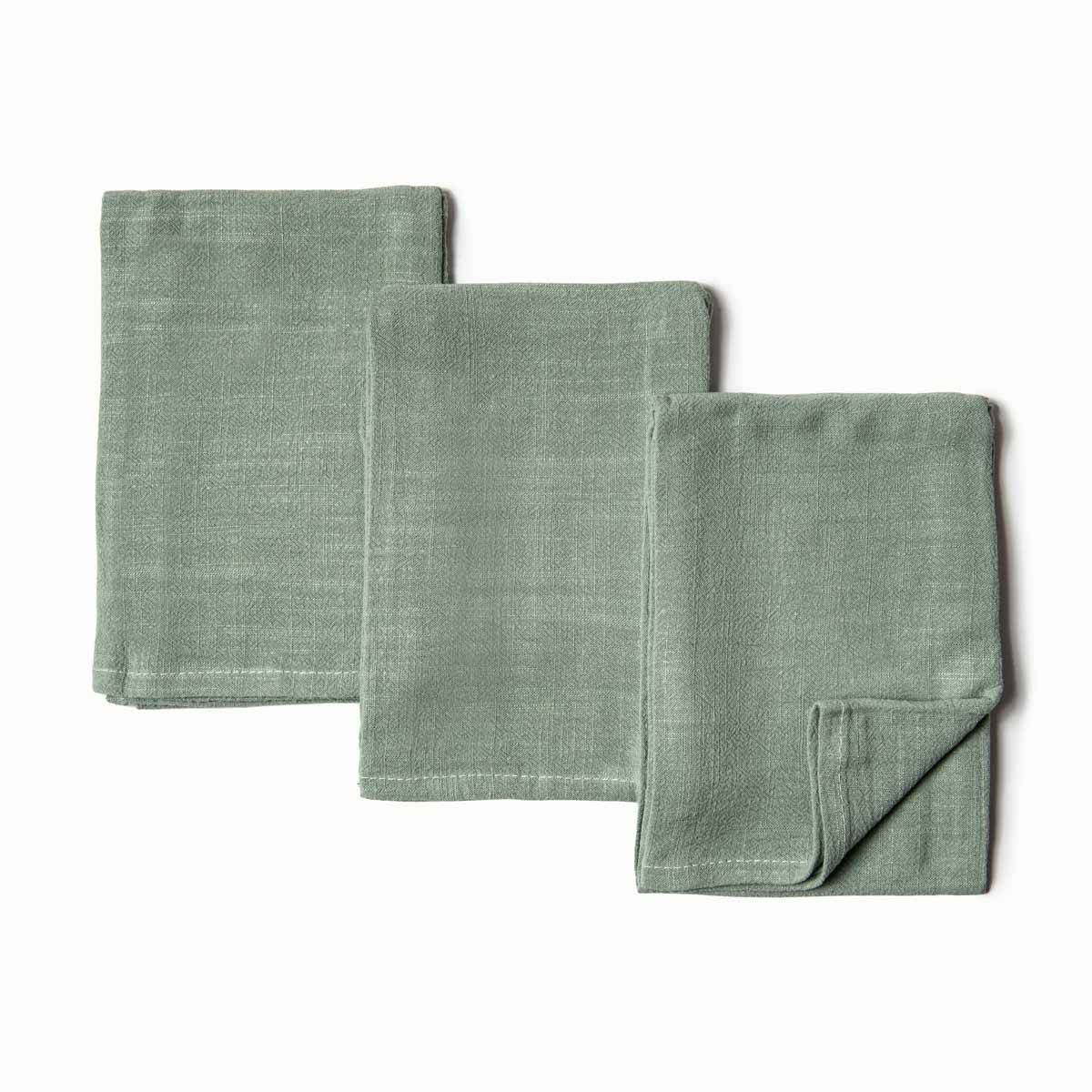 Linen Kitchen Tea Towels, Set of 3
