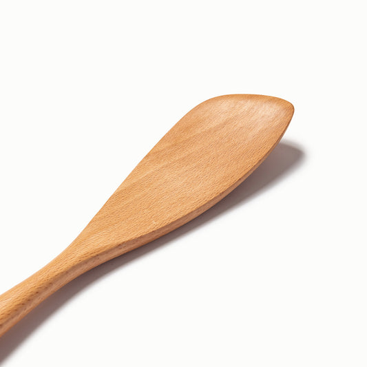 Solid Beech Wood Angled Spatula