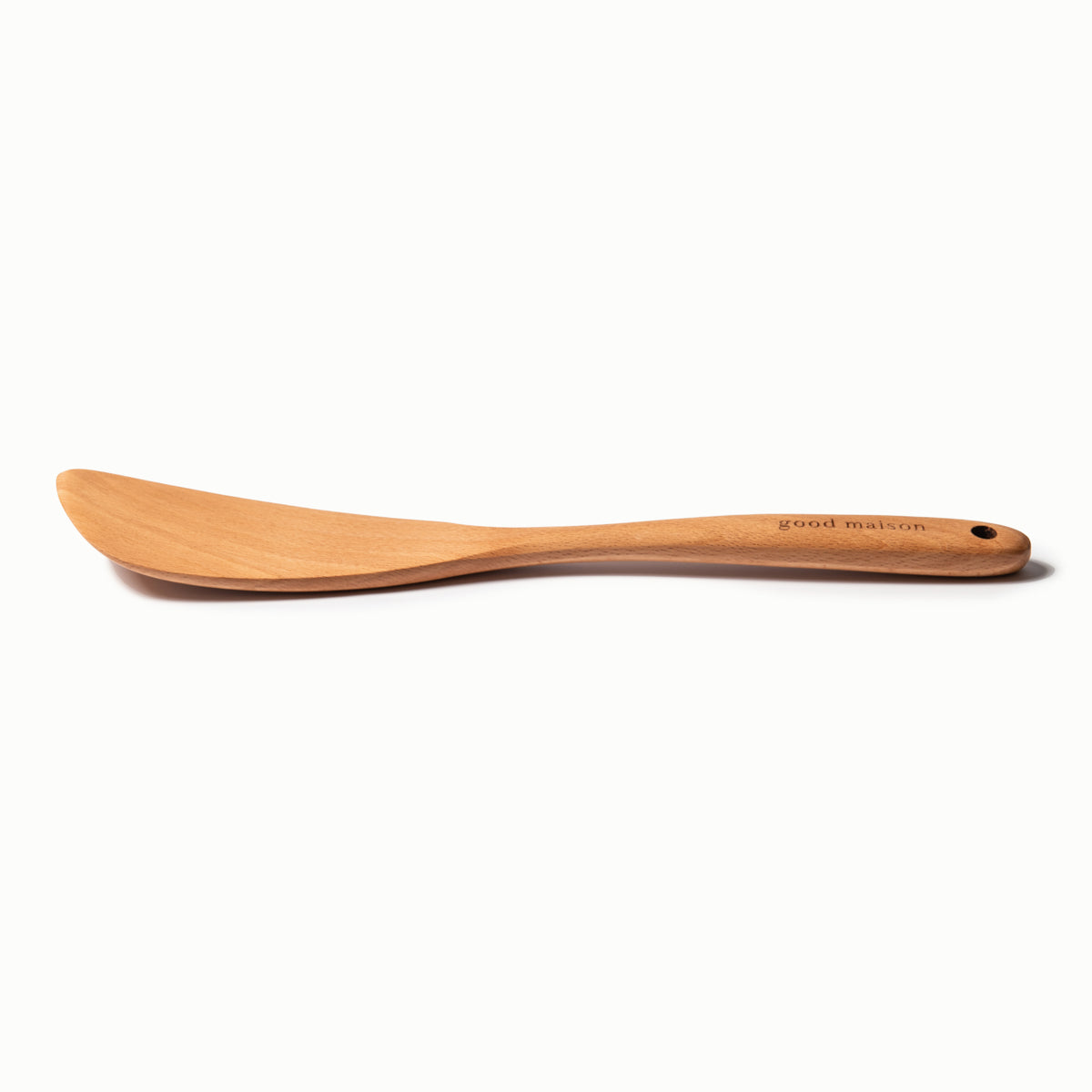 Solid Beech Wood Angled Spatula