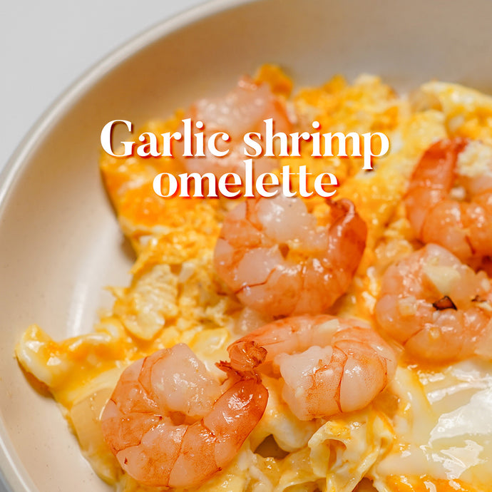 Garlic Shrimp Omelette