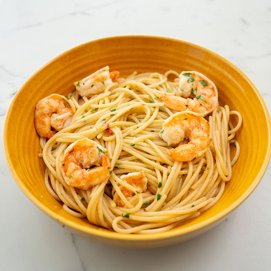 Lemon Butter Shrimp Pasta