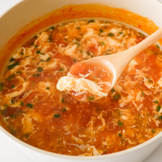 Delicious Tomato Egg Drop Soup