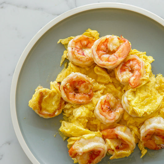 Scrambled Eggs with Prawns