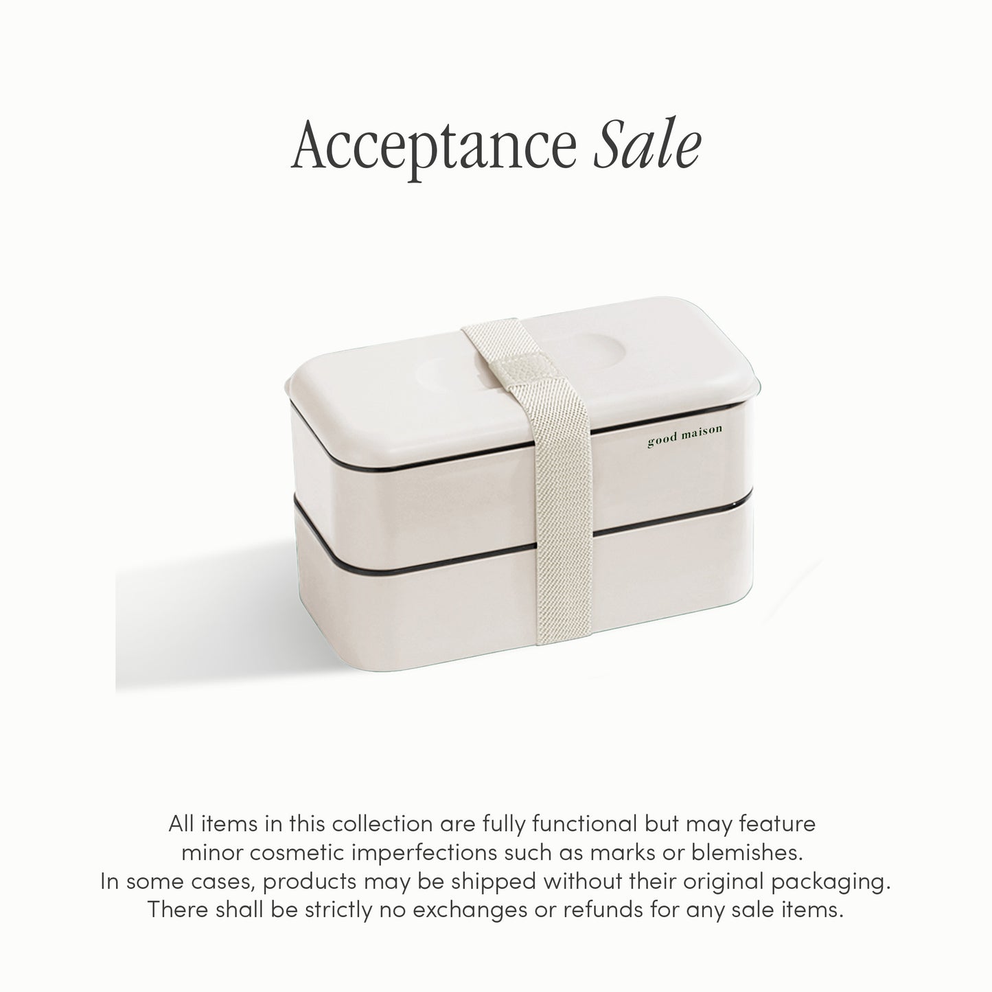 Acceptance Sale: The Microwavable Lunch Bento (Buttermilk) (B-Stock) [U.P. $38]
