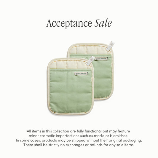 Acceptance Sale: Pot Holders (Limoncello) (B-Stock) [U.P. $33]