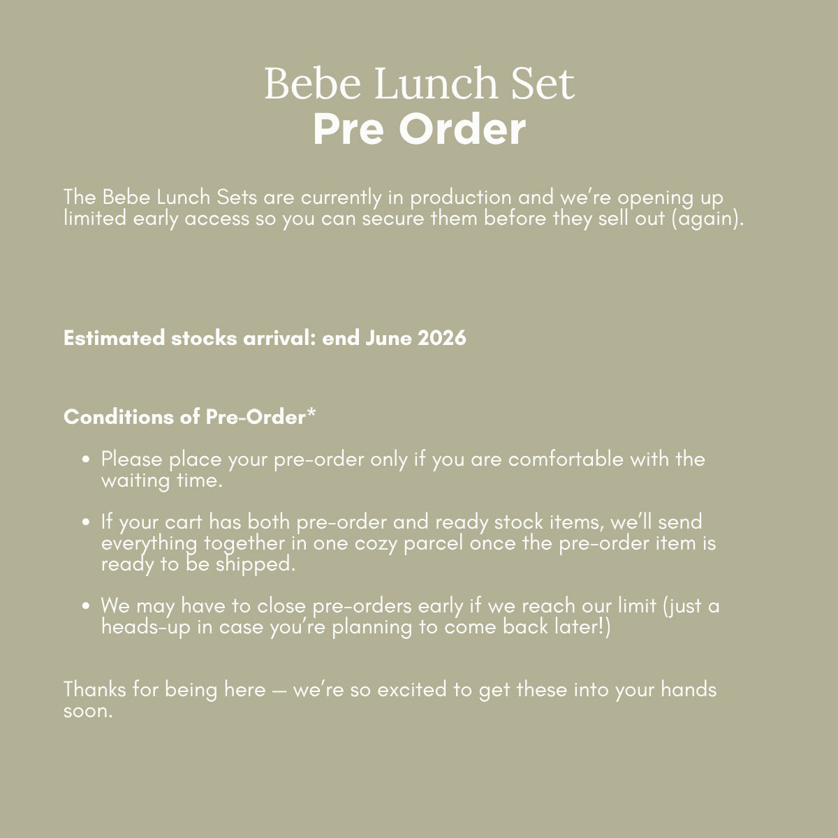 Build Your Own: Bebe Lunch Set