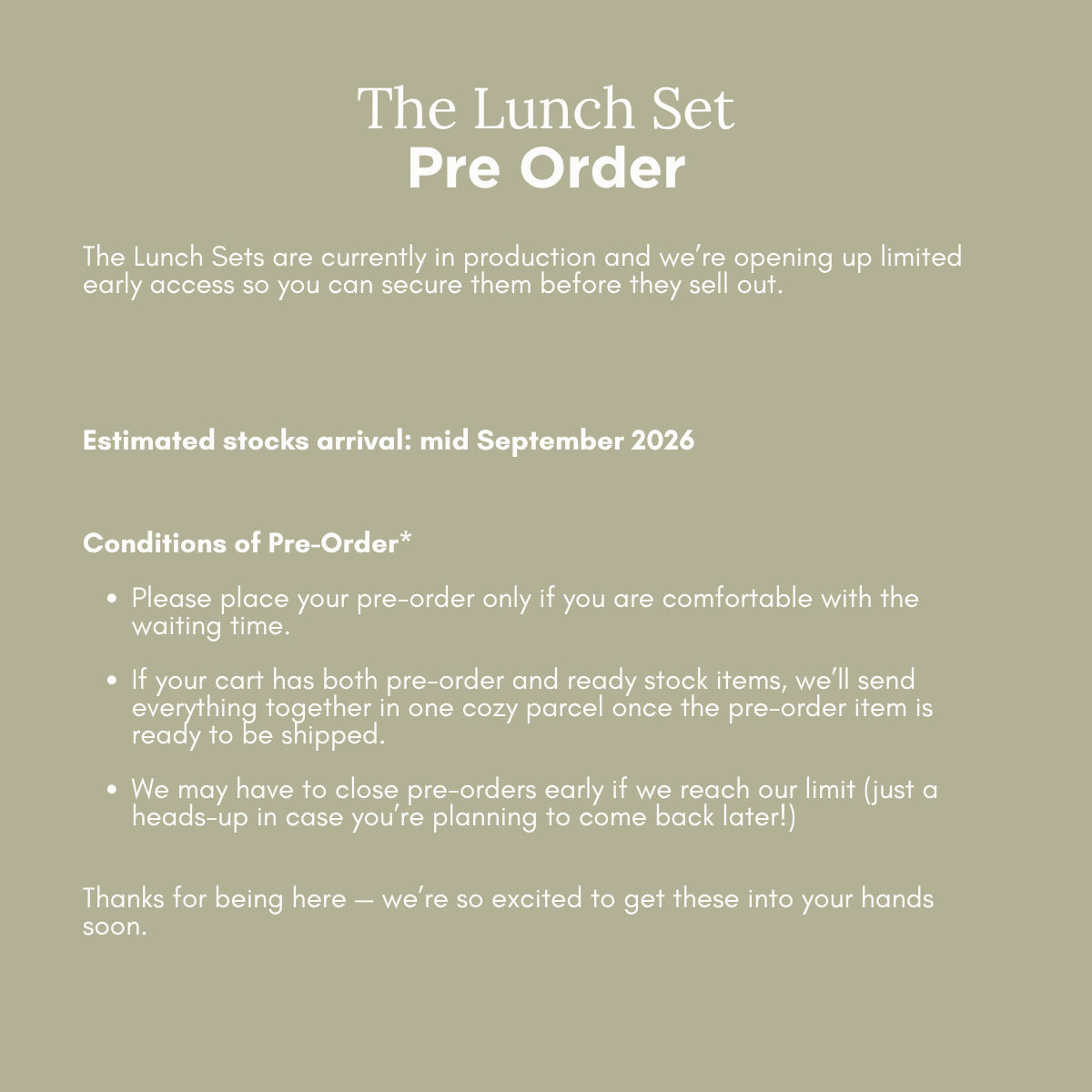 Meal Prep Set (Pre-Order)