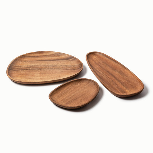 Natural Acacia Wood Plates