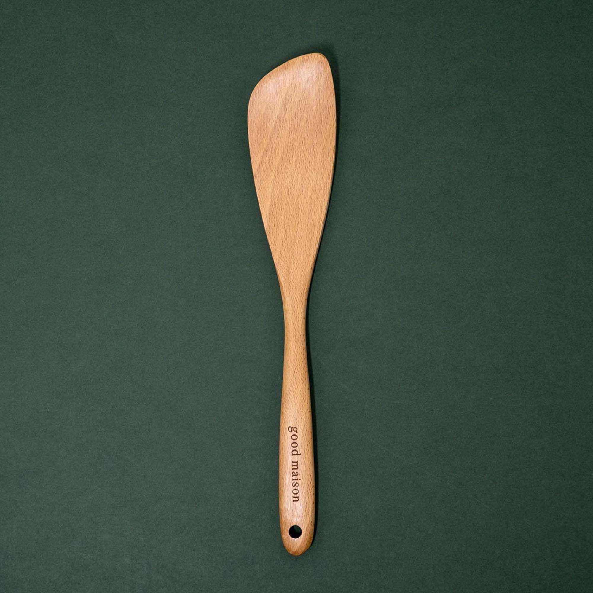 Angled wooden spatula Clearance